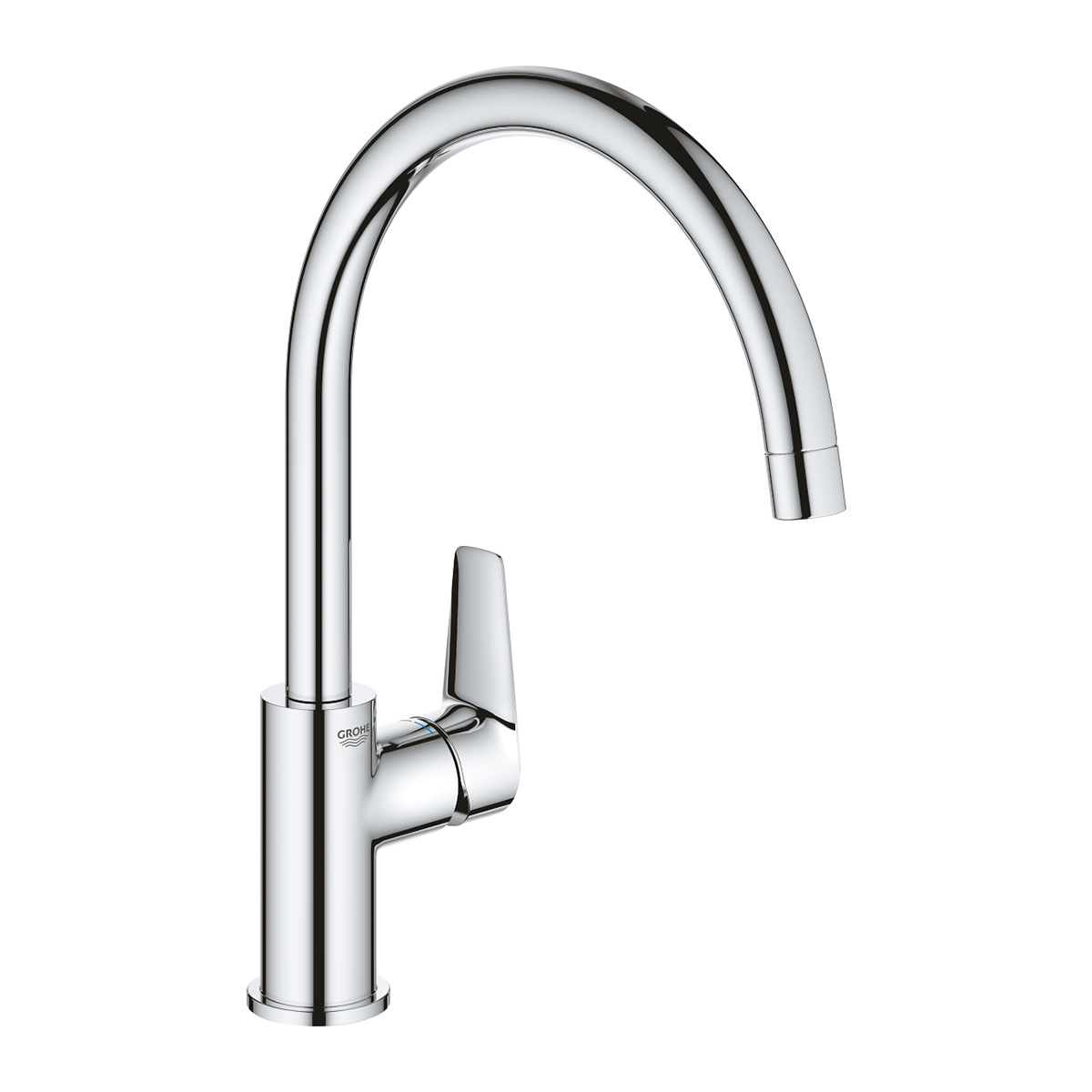 Köksblandare Grohe Start Edge C-Pip Engreppsblandare Krom Svängbar Pip Quickfix