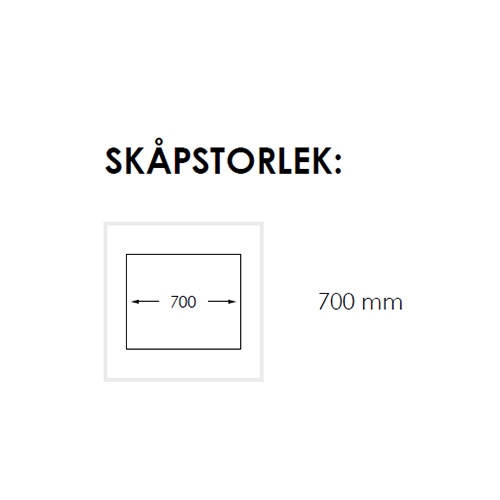 Diskho Nordic Tech Radius 600 X Rostfri Enkel med Korgventil & Vattenlås