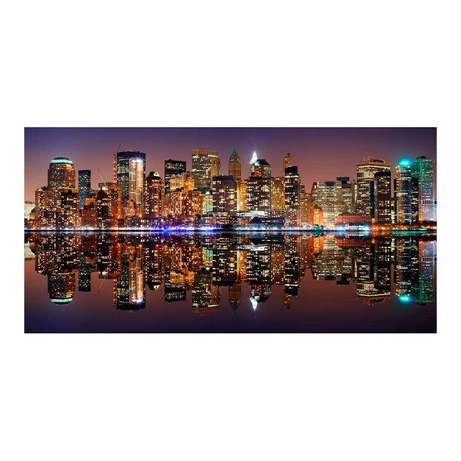 Fototapet XXL Arkiio Gold reflections NYC 550x270 cm
