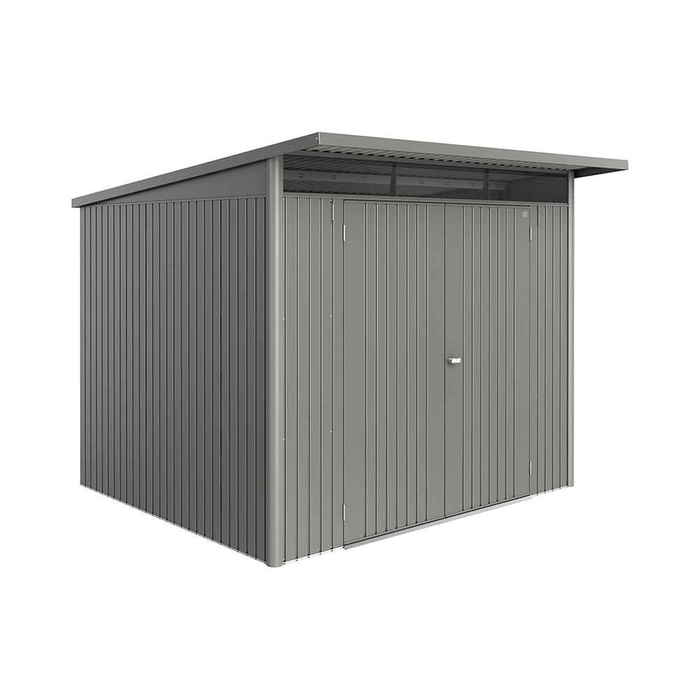 Redskapsbod Biohort Avantgarde Eco A6 Metallic Kvartsgrå Dubbeldörr