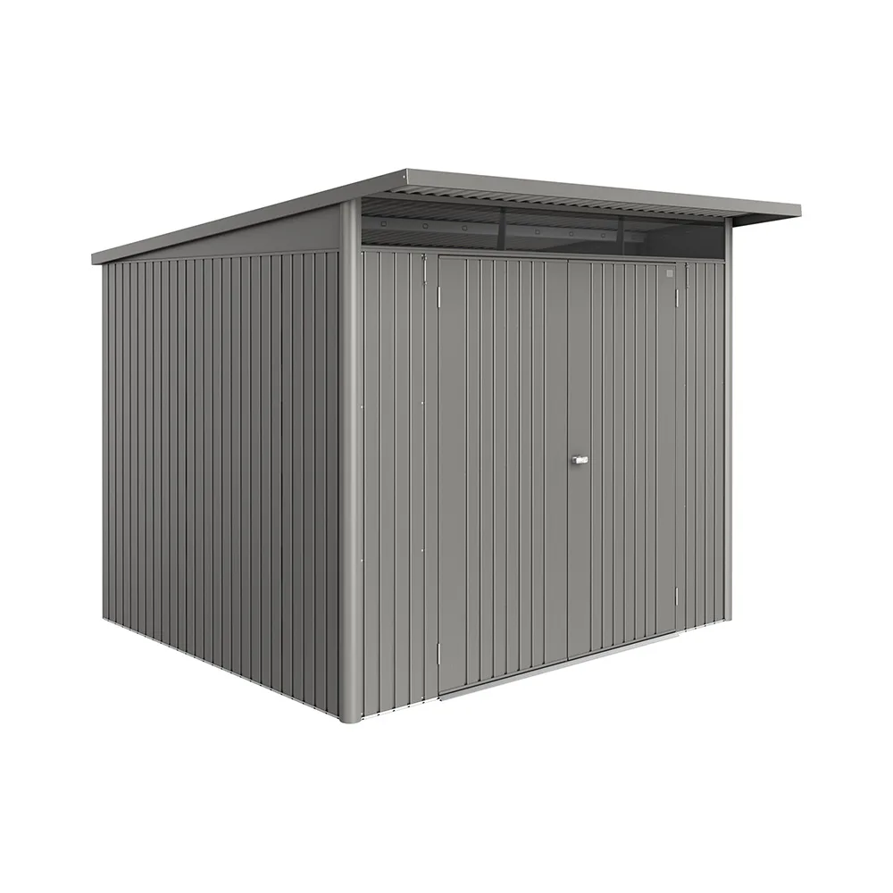 Redskapsbod Biohort Avantgarde Eco A6 Metallic Kvartsgrå Dubbeldörr