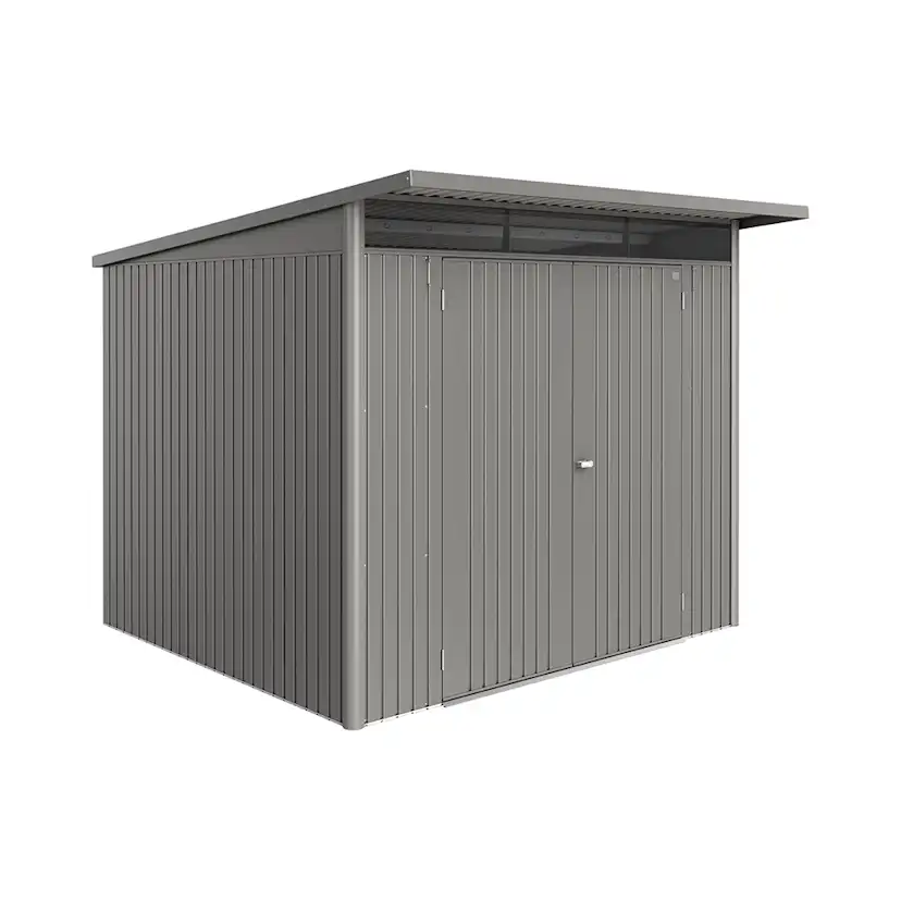 Redskapsbod Biohort Avantgarde Eco A6 Metallic Kvartsgrå Dubbeldörr