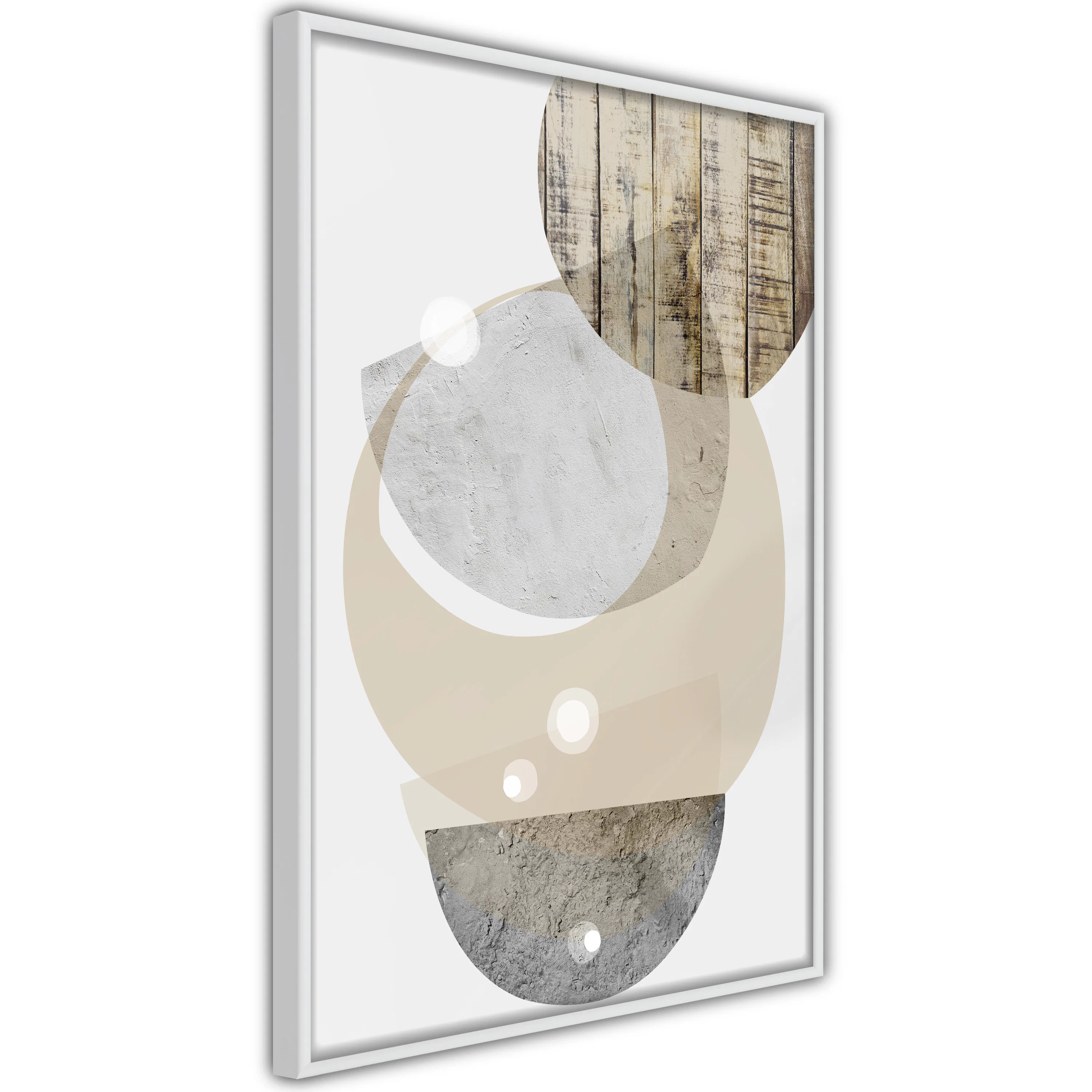 Poster Artgeist Affisch Beige Fusion