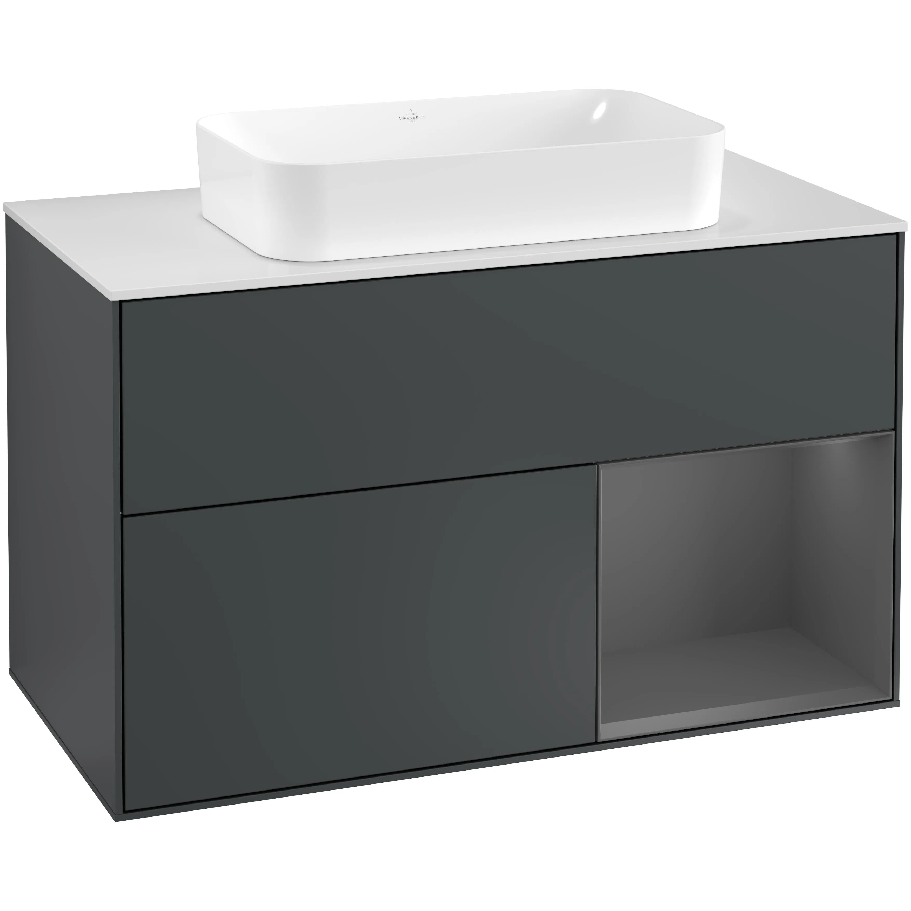 Tvättställsskåp Villeroy & Boch Finion med 2 Lådor Hylla och Bänkskiva för Fristående Tvättställ