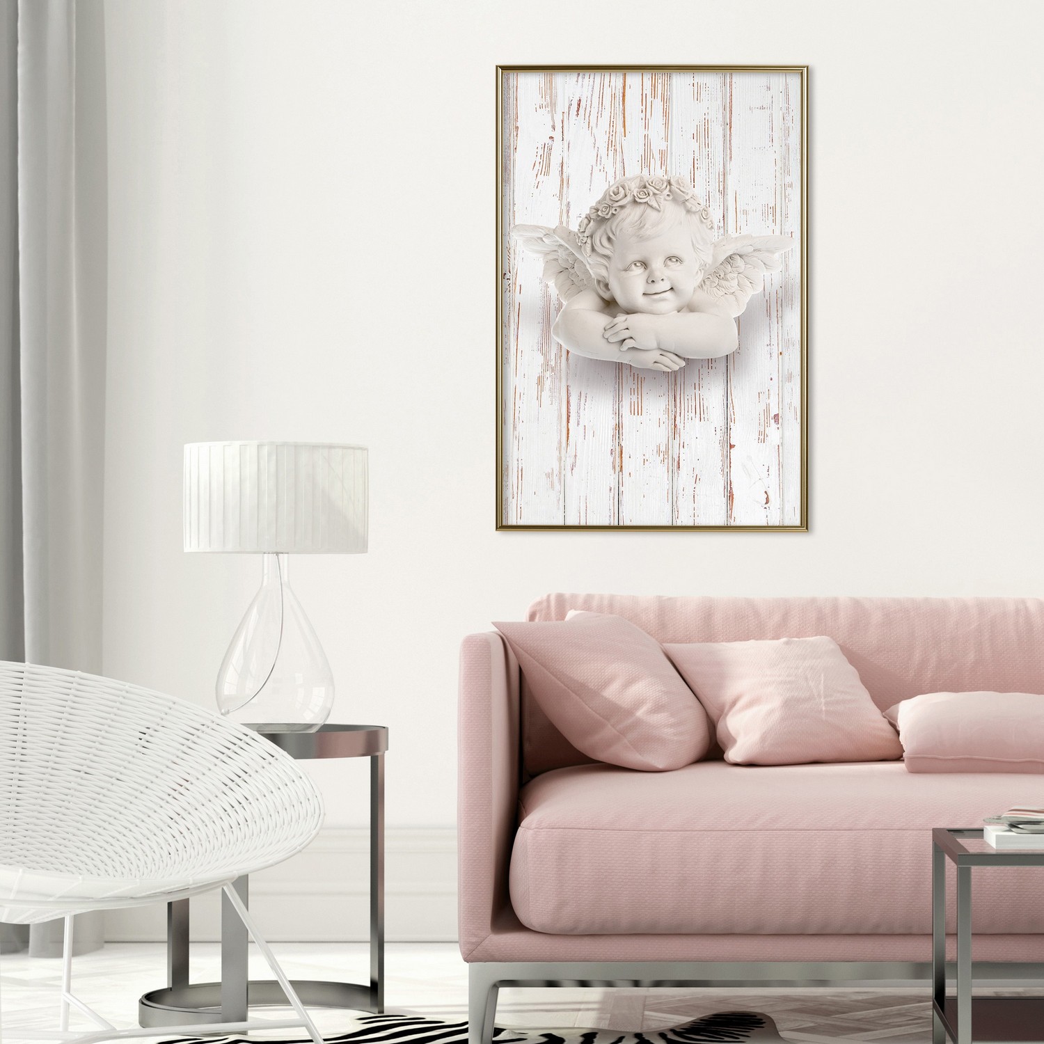 Affisch - Happy Dawn [Poster] 20x30 Guld ram, 20x30 cm