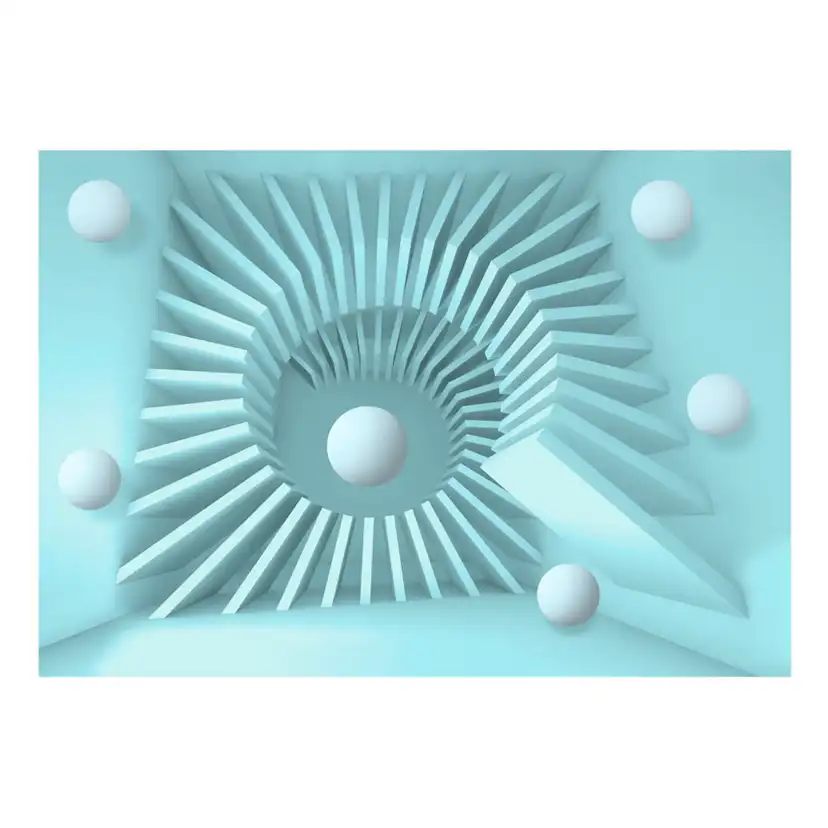Fototapet Arkiio Självhäftande Blue Maze