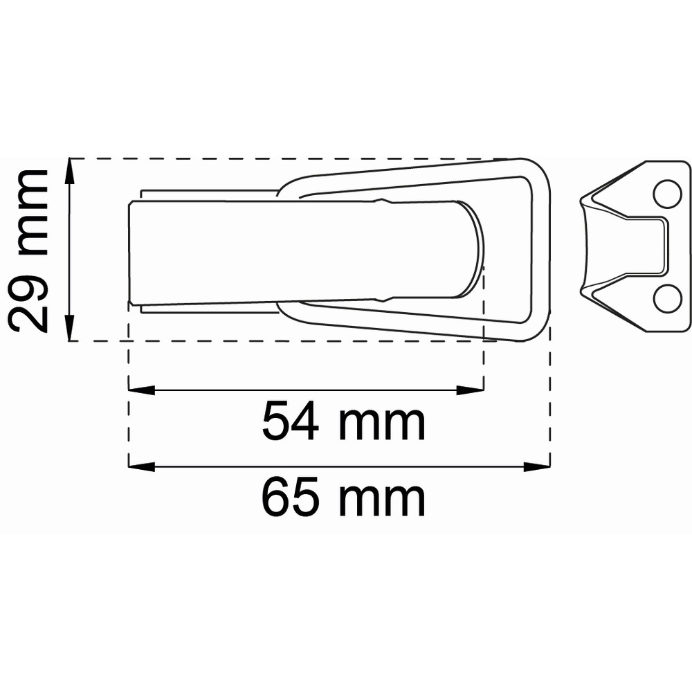 Excenterlås Habo Elförzinkad 90 mm