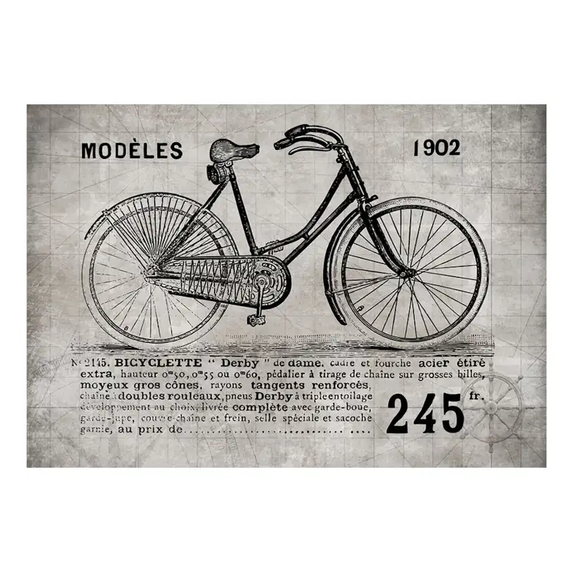 Bicycle (Vintage) 150x105 Storlek: 150x105 cm