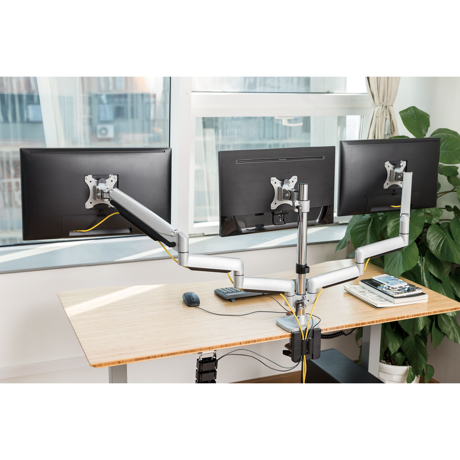 Monitorarm LogiLink Trippel 13-32 tum Gas