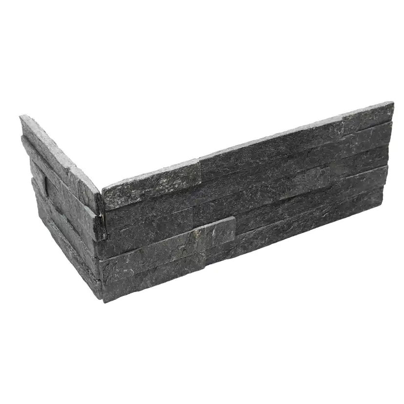 Väggsten ArtStone Black Glossy Mountain Hörn