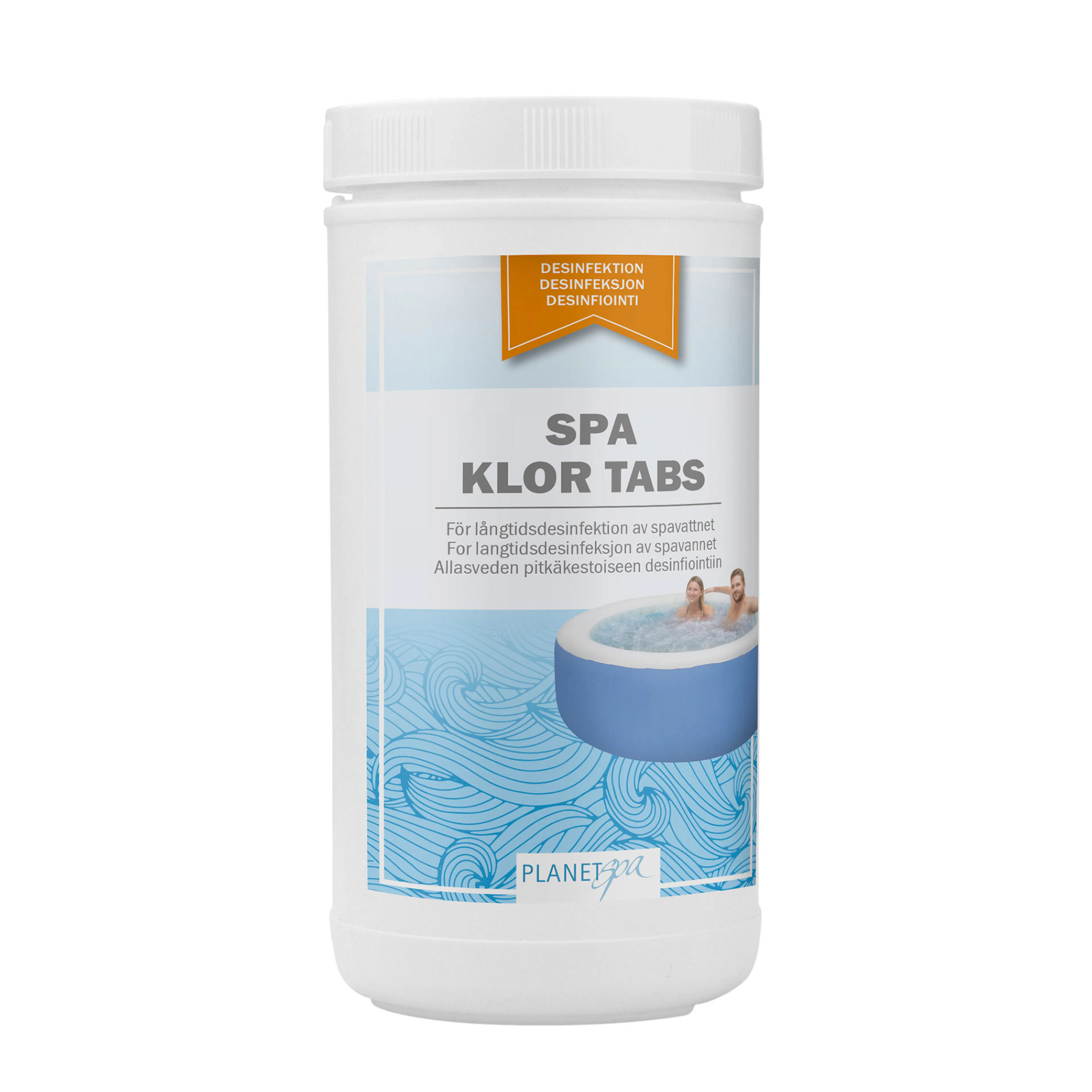 Klortabletter Planet Spa Tabs Poolkemi Klor 20g