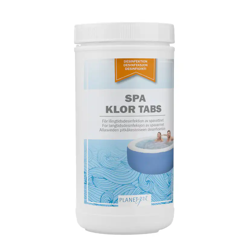 Klortabletter Planet Spa Tabs Poolkemi Klor 20g