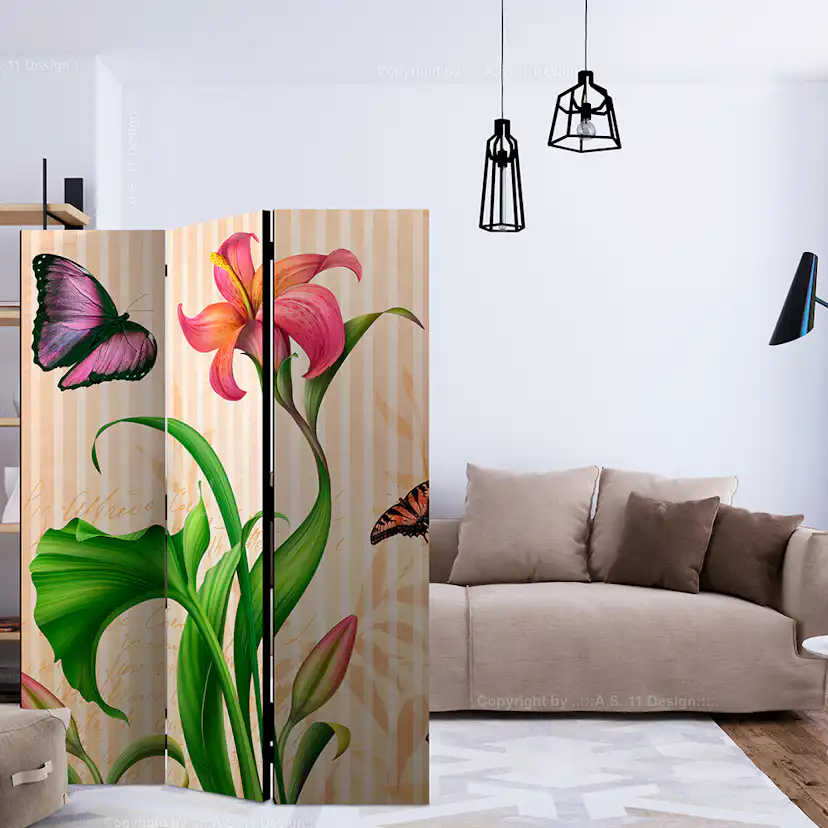 Rumsavdelare Skärmvägg Arkiio Vintage Spring 135x172 cm