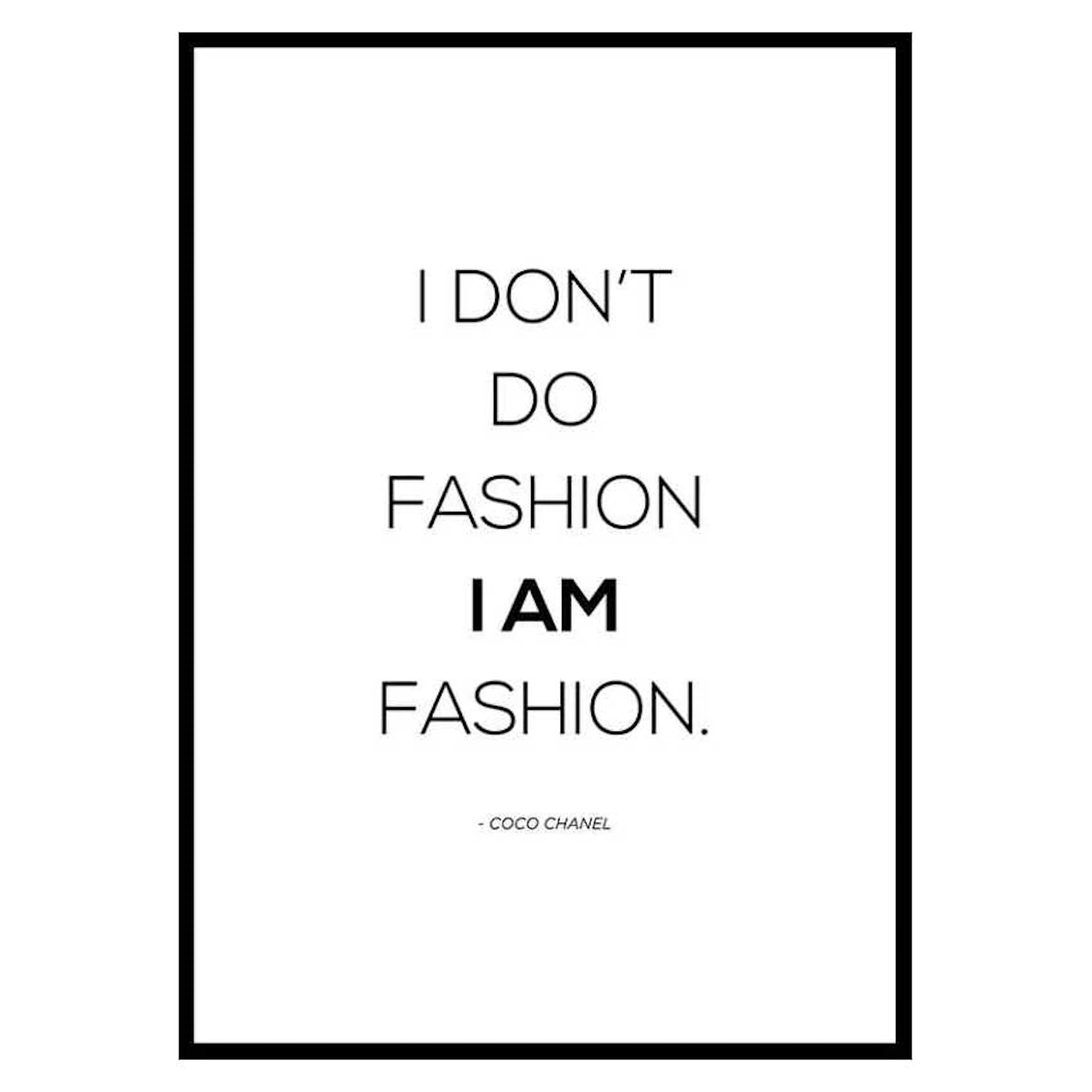 Poster Gallerix Chanel I Am Fashion