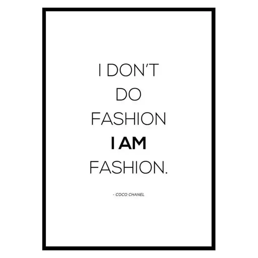 Poster Gallerix Chanel I Am Fashion