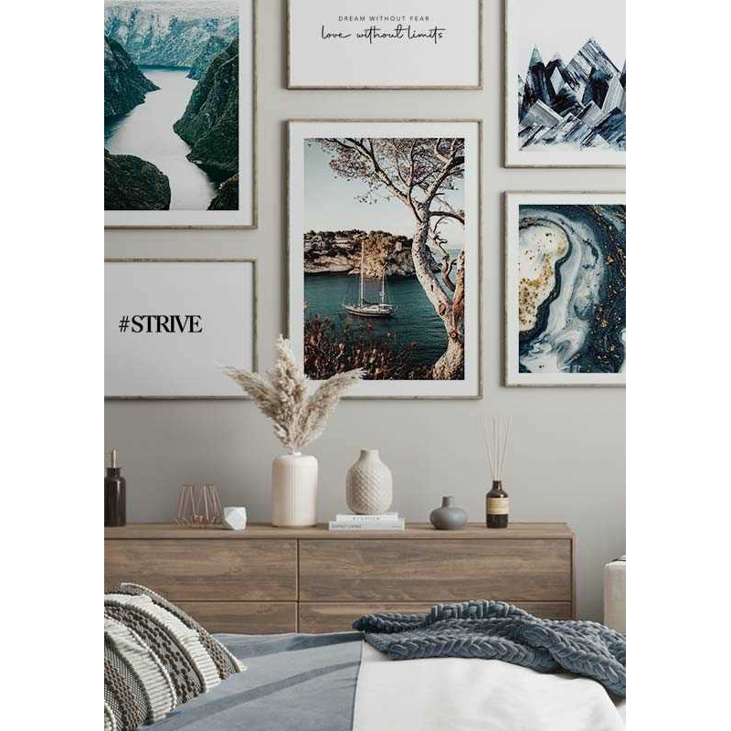 Poster Gallerix Boat In Bay