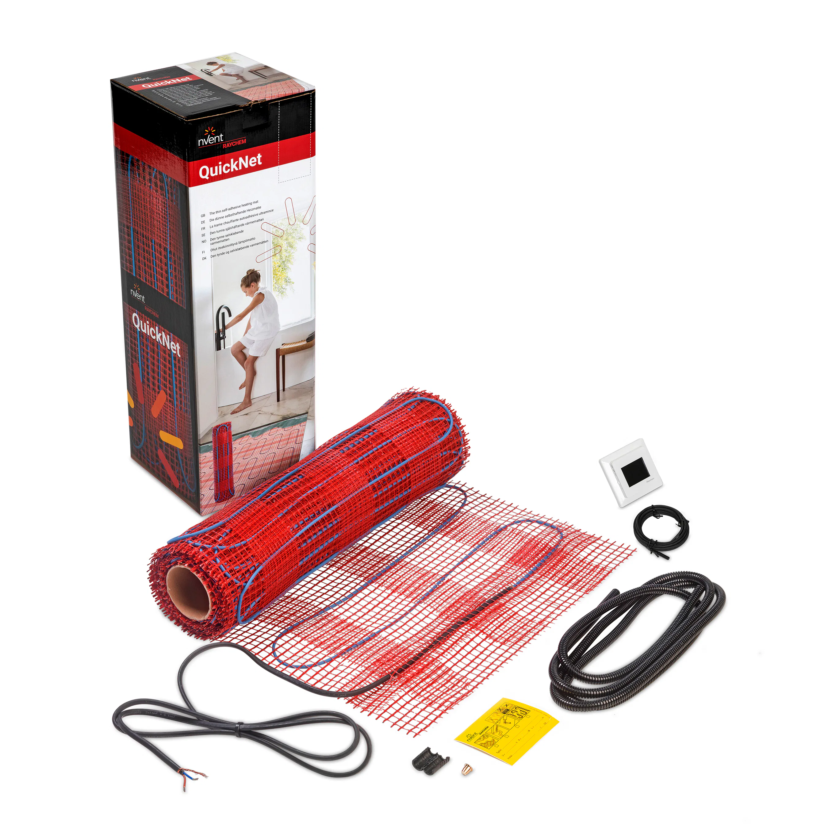 GOLVVÄRMEMATTA 1.0M2-160W TERM R-QN-P-1.0M2/SENZ-WIFI 1 m2