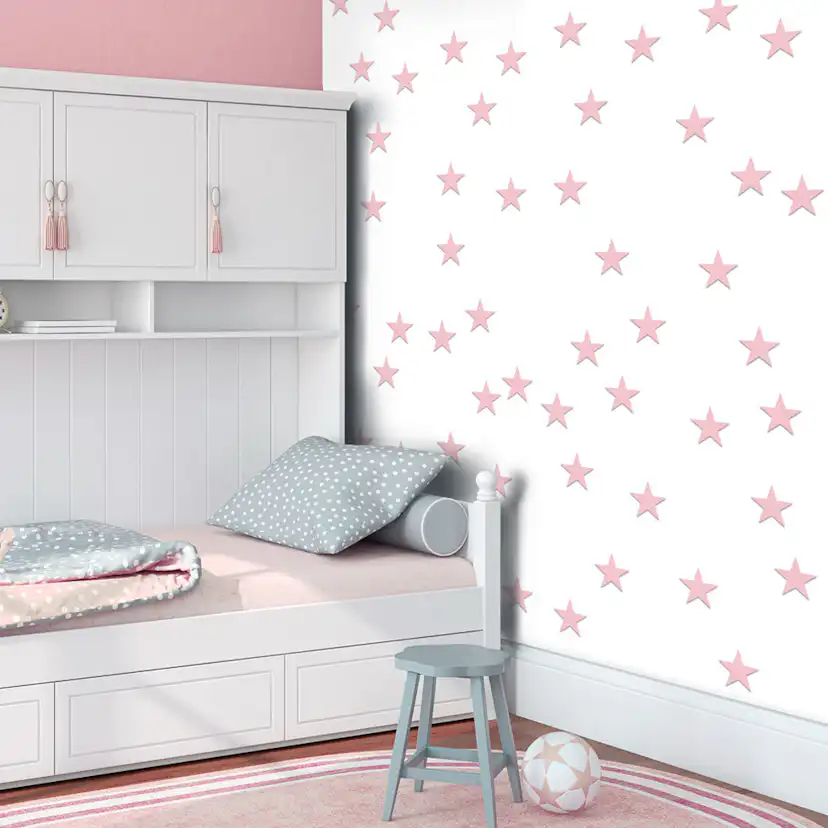 Fototapet Arkiio Pink Stars 50x1000 cm