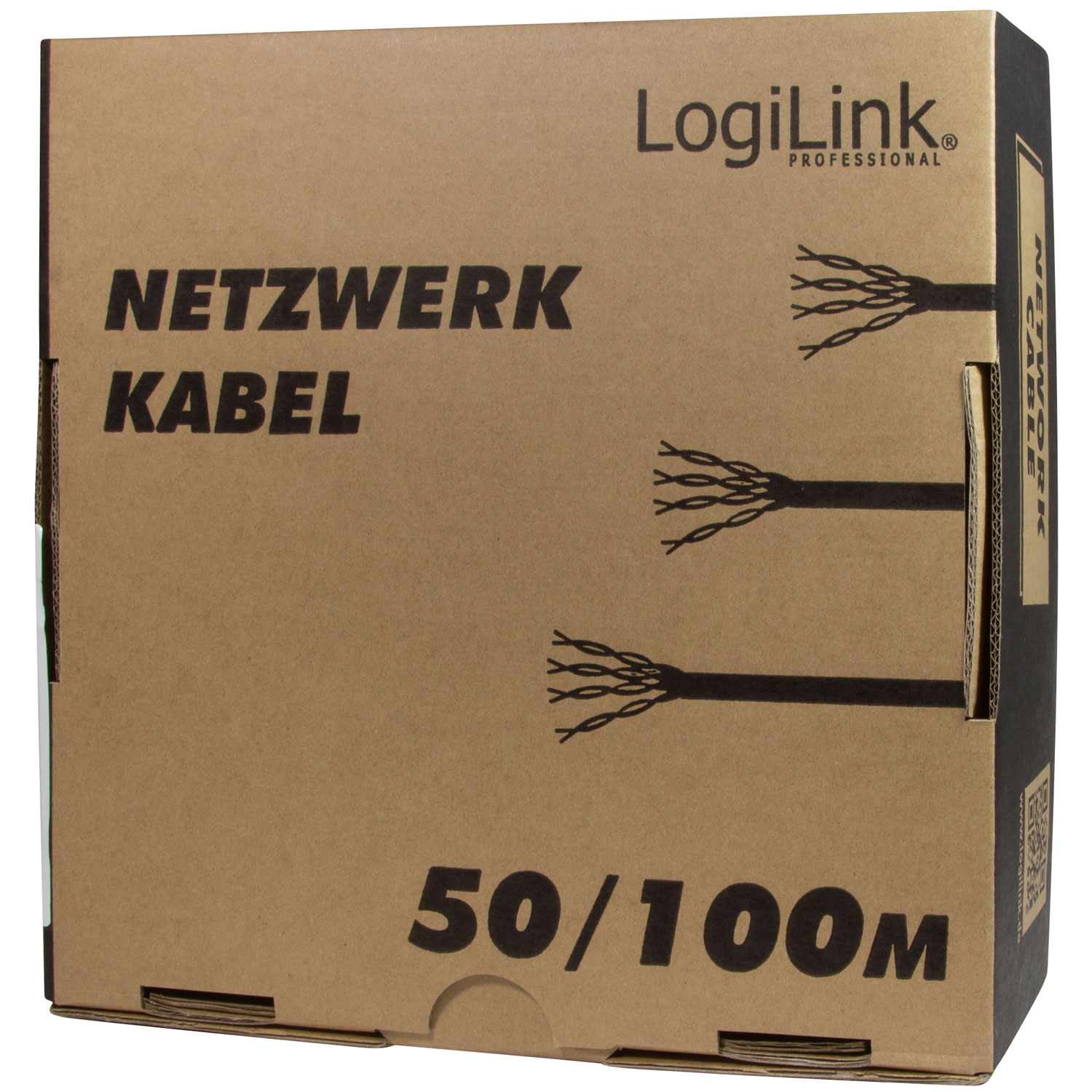 Nätverkskabel LogiLink Installation CAT6 U/UTP 100 m