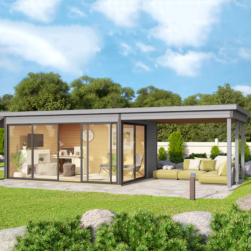 Fristående Uterum Landskap Stråla med Uteplats 23,1 kvm