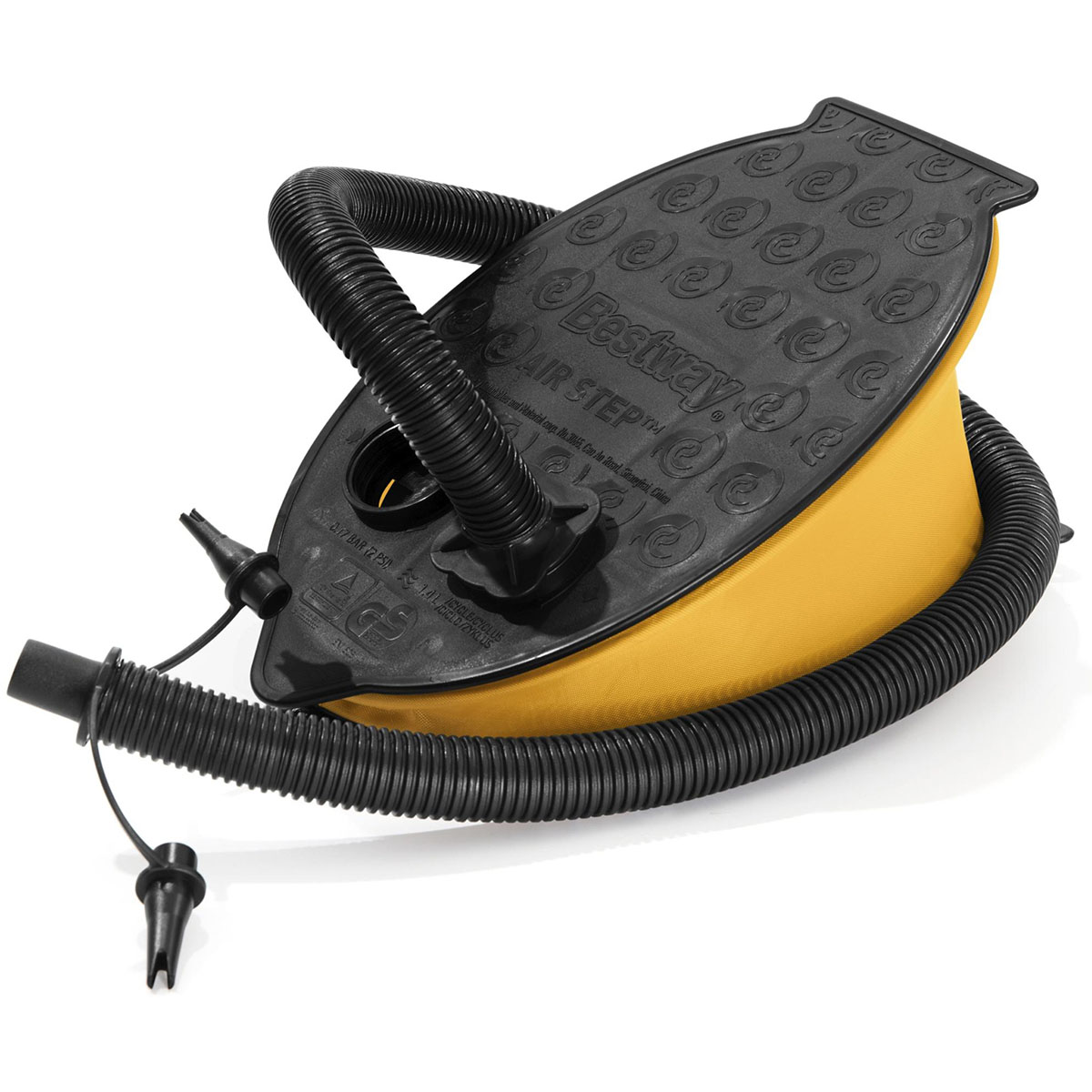 Fotpump Bestway Air Step Pump med Flexibel Slang & 3 Ventiladaptrar
