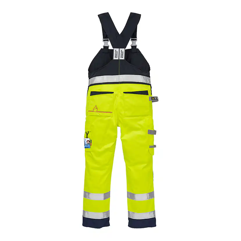 Flamskyddad Hängselbyxa Varsel Fristads 1075