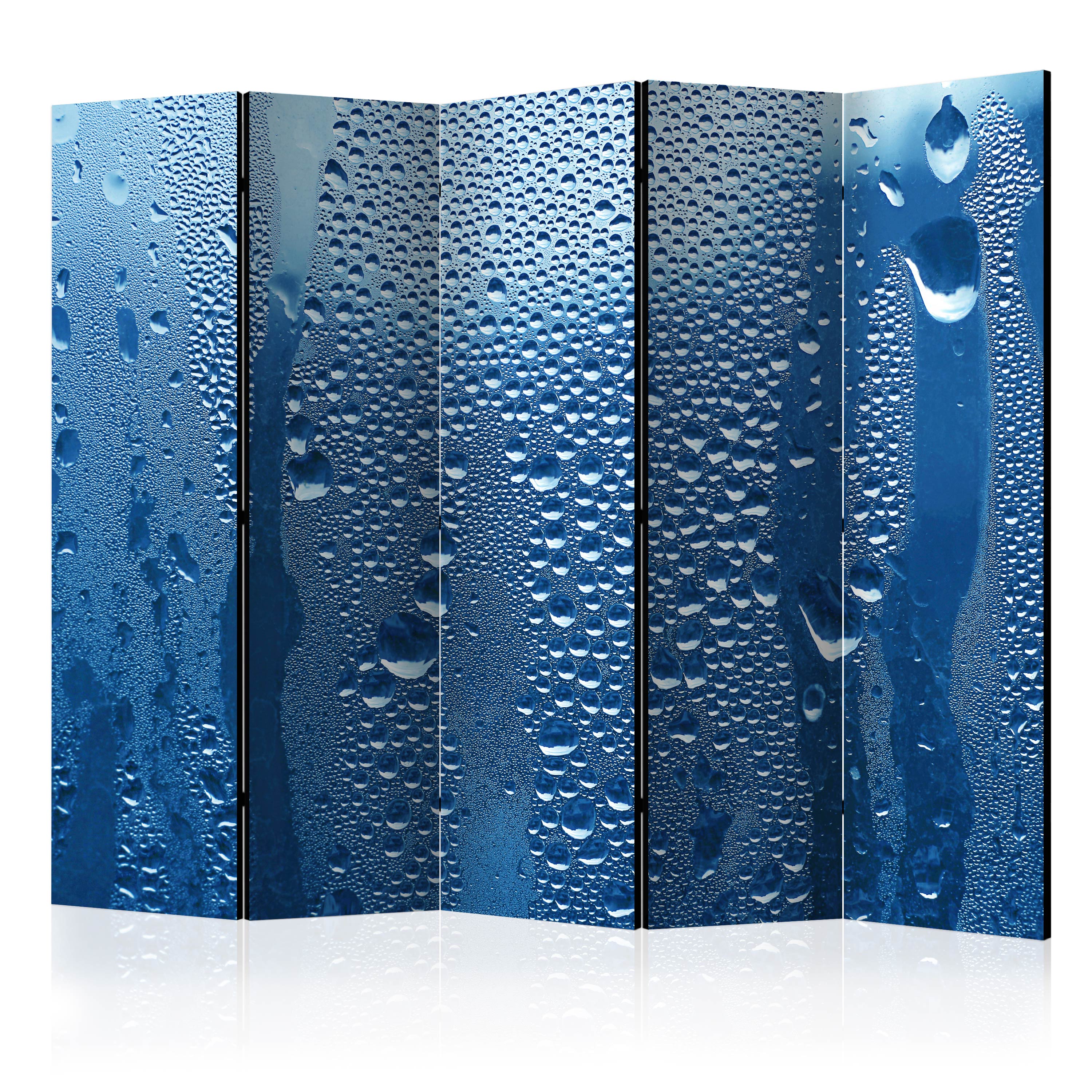 Rumsavdelare Arkiio Water Drops on Blue Glass II 225x172 cm