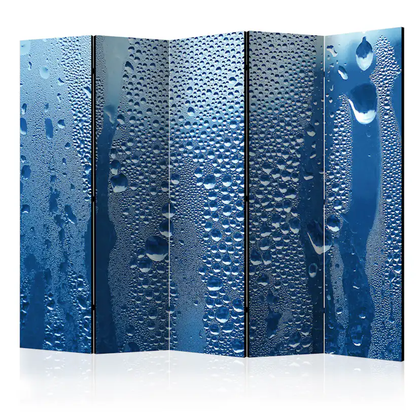 Rumsavdelare Arkiio Water Drops on Blue Glass II 225x172 cm