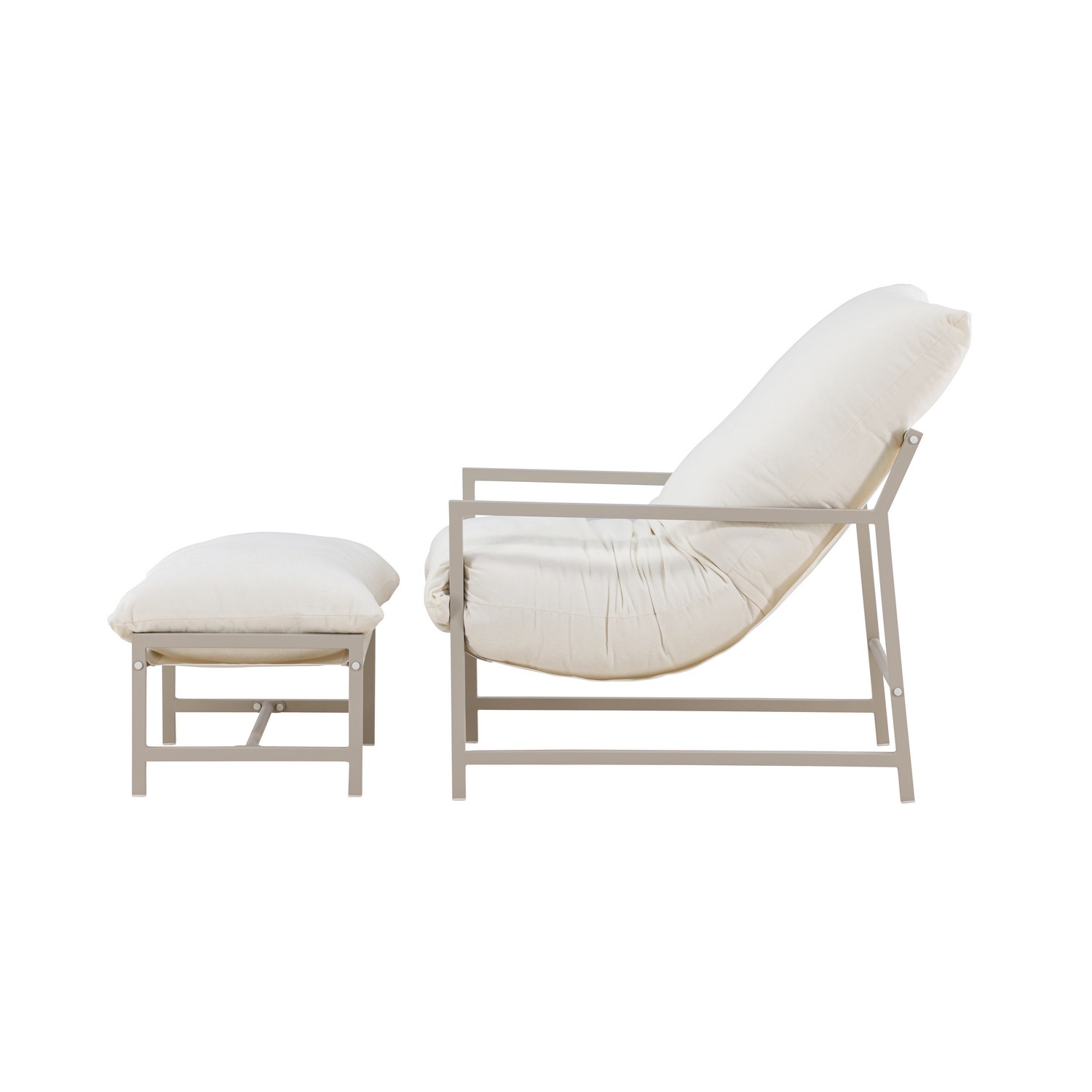 Corso Lounge Chair - Beige / Beige Beige