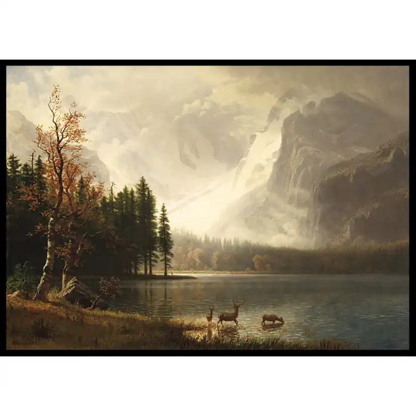 Poster Gallerix Estes Park Colorado Whyte's Lake By Albert Bierstadt