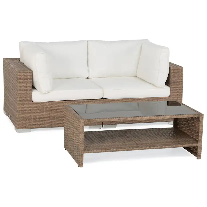 Trädgårdsmöbel Comfort Garden Loungegrupp Treviso 4 Brun