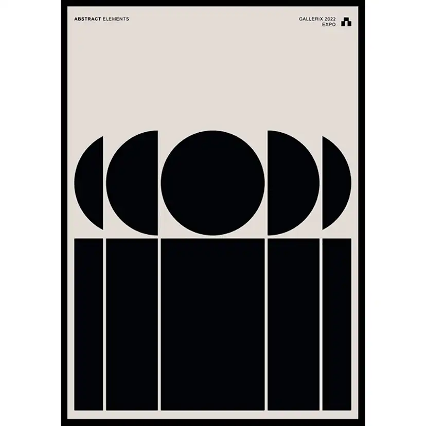 Poster Gallerix Abstract Elements No1