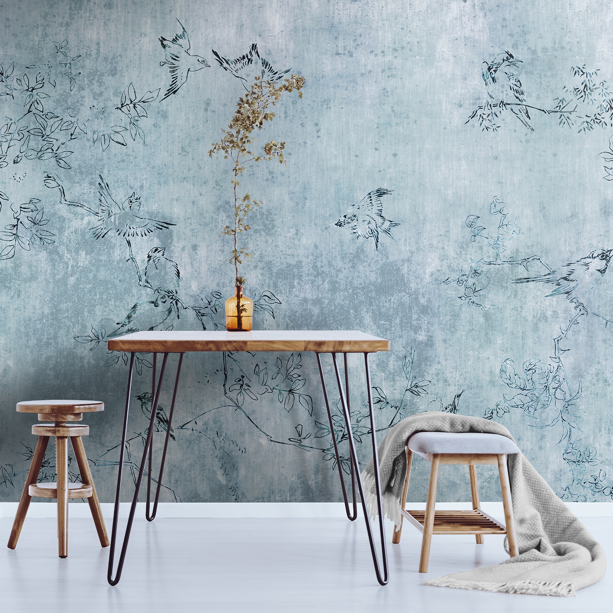 Fototapet Art For The Home Japenese Birds 280x186cm