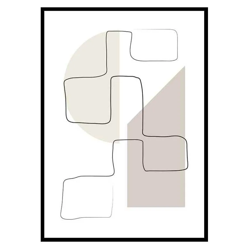 Poster Gallerix Art des Lignes No3