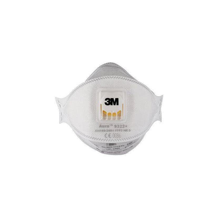 Halvmask 3M 9322B FFP2 Med Utandningsventilation 10-Pack