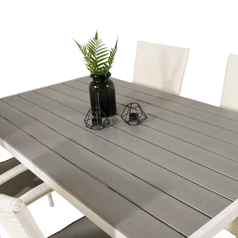 Matgrupp Utomhus Venture Home Bront 150 med 4 Asta Trädgårdsstolar