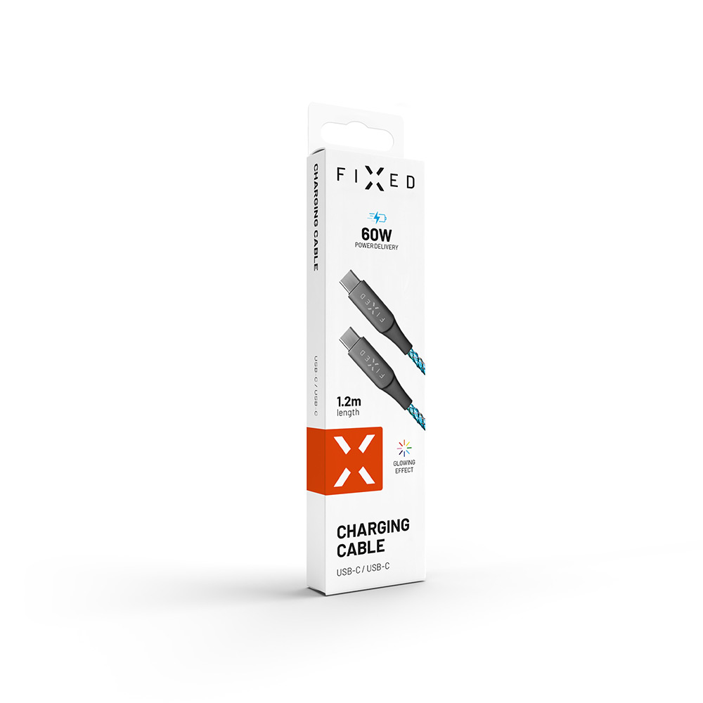 Kabel Fixed RGB LED 60W USB-C/C Fibre Cable 1.2m Multicolor