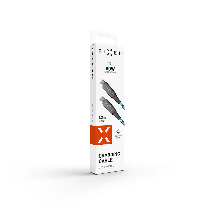Kabel Fixed RGB LED 60W USB-C/C Fibre Cable 1.2m Multicolor
