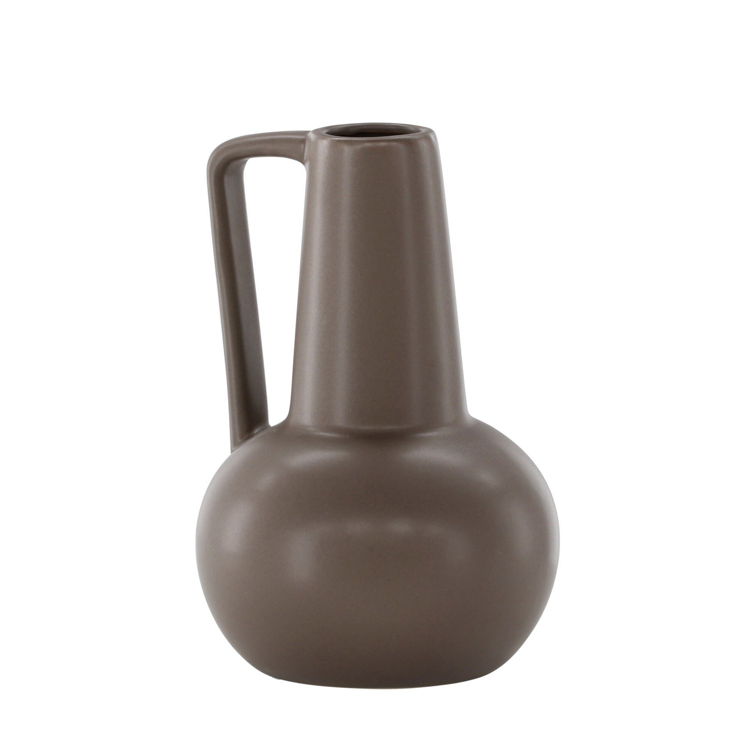 Lane Vase - Matte Brown - 15*15*22cm Svart