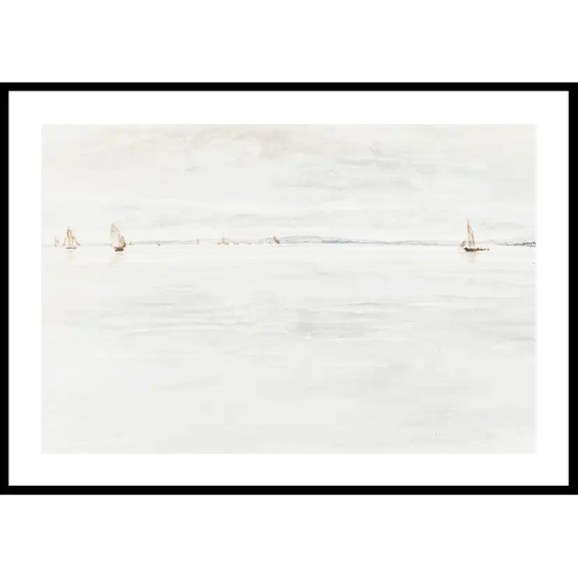 Poster Gallerix Sailboats On Southampton River By John Linnell