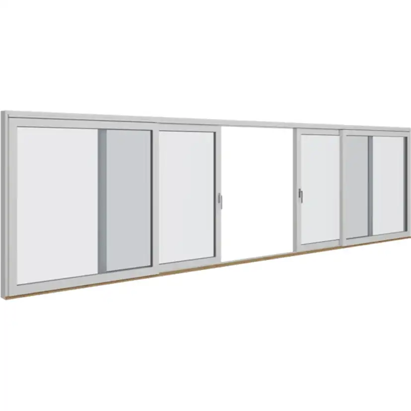 Skjutpartier Elitfönster Aluminium 4-delad