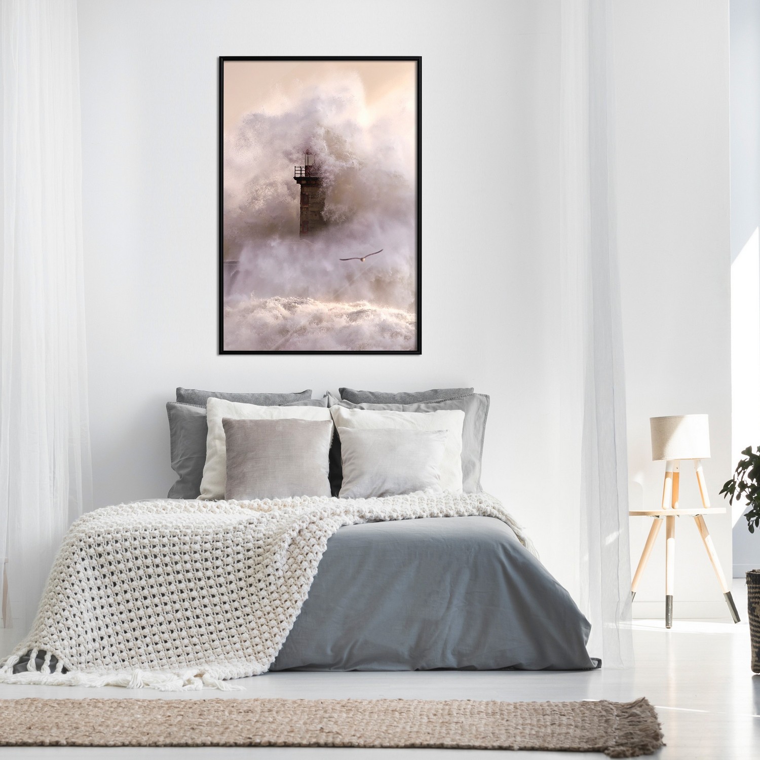 Affisch - Storm [Poster] 20x30 Svart ram, 20x30 cm