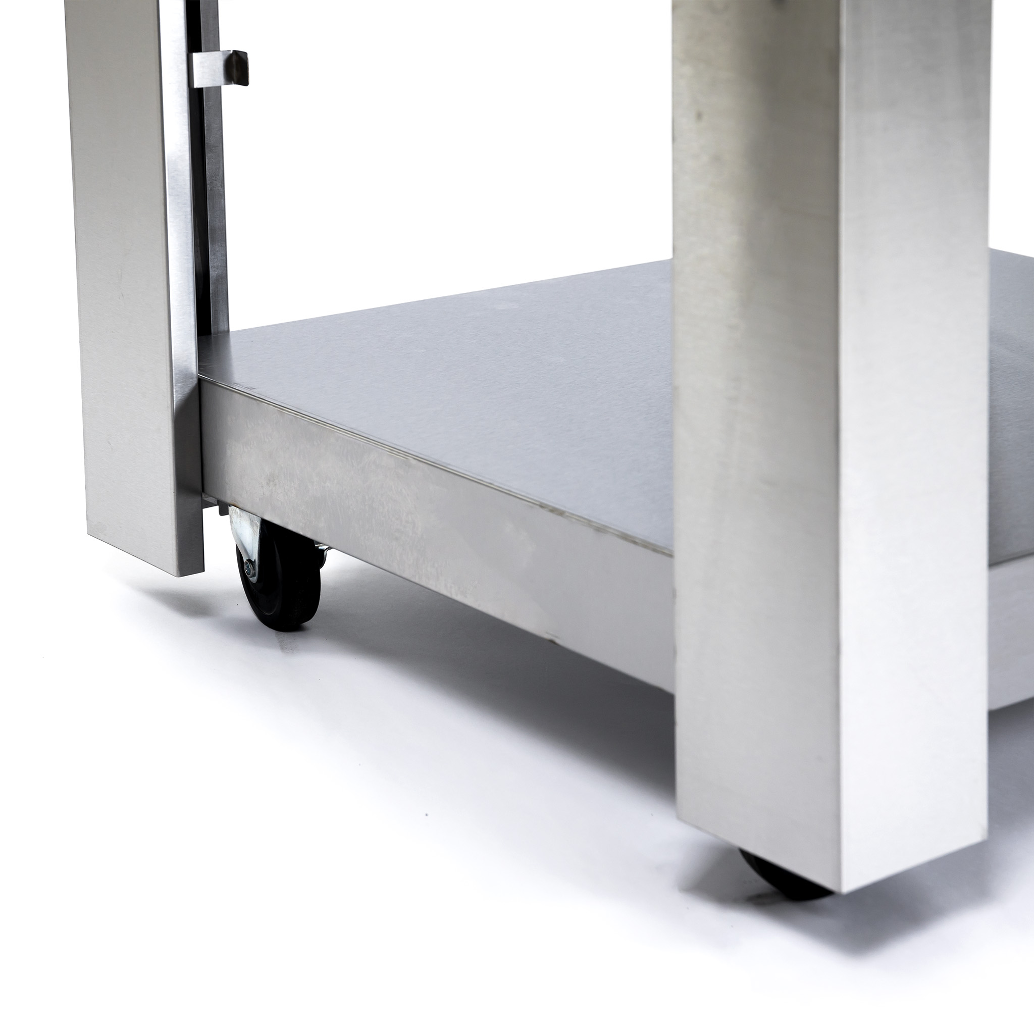 Pizzaugn Metalcraft Milano Vedeldad i Rostfritt Stål med Sidobord