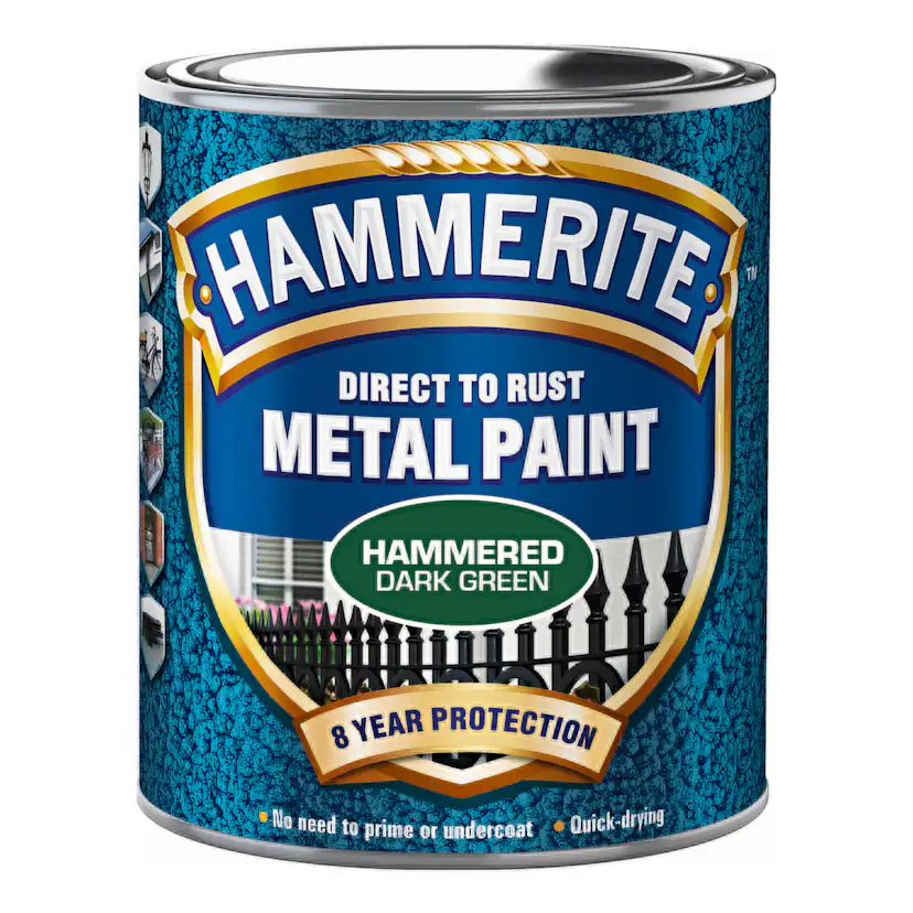 Rostskyddsfärg Hammerite Hammarlack Mörkgrön 750ml
