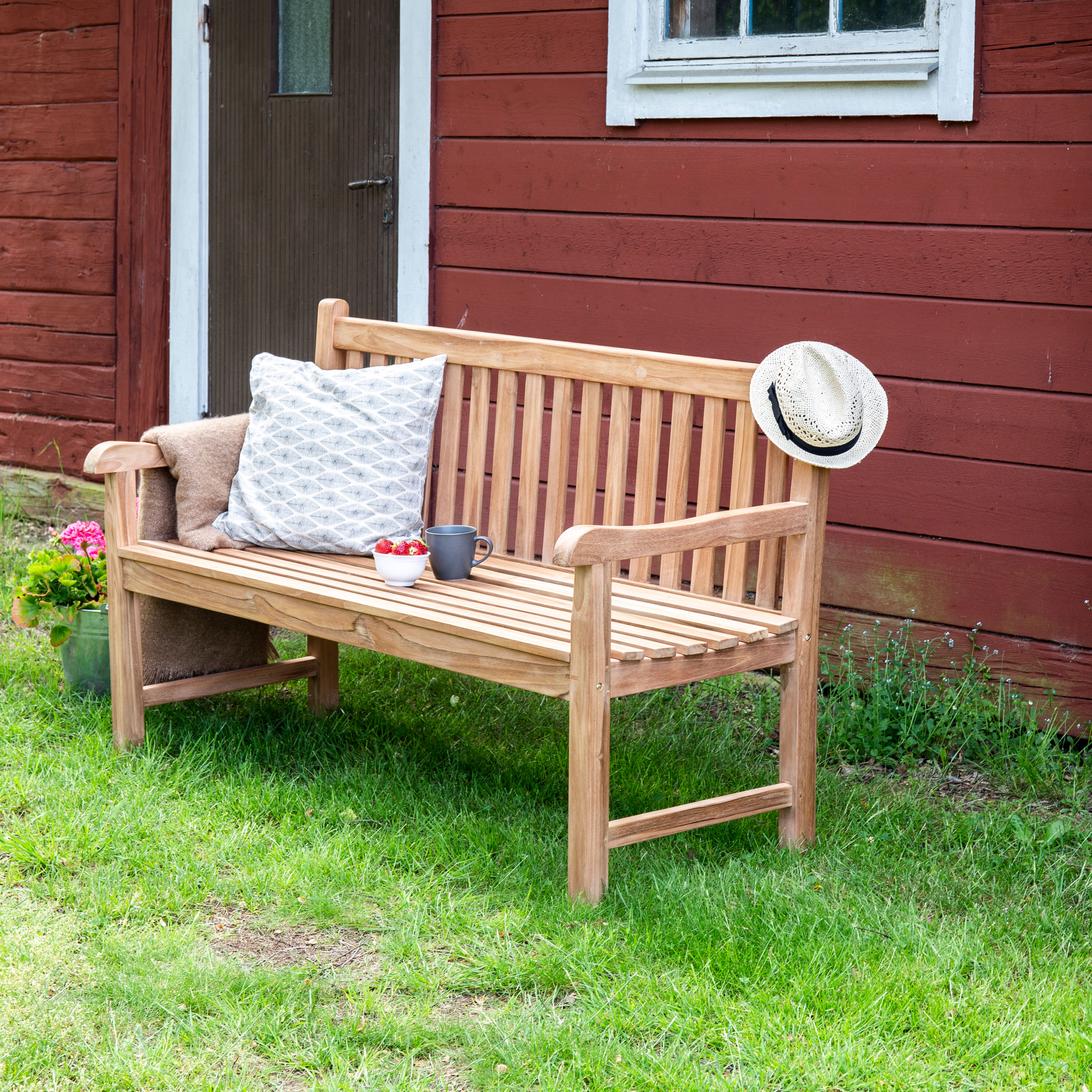 Bänk Venture Home Kenya med ryggstöd