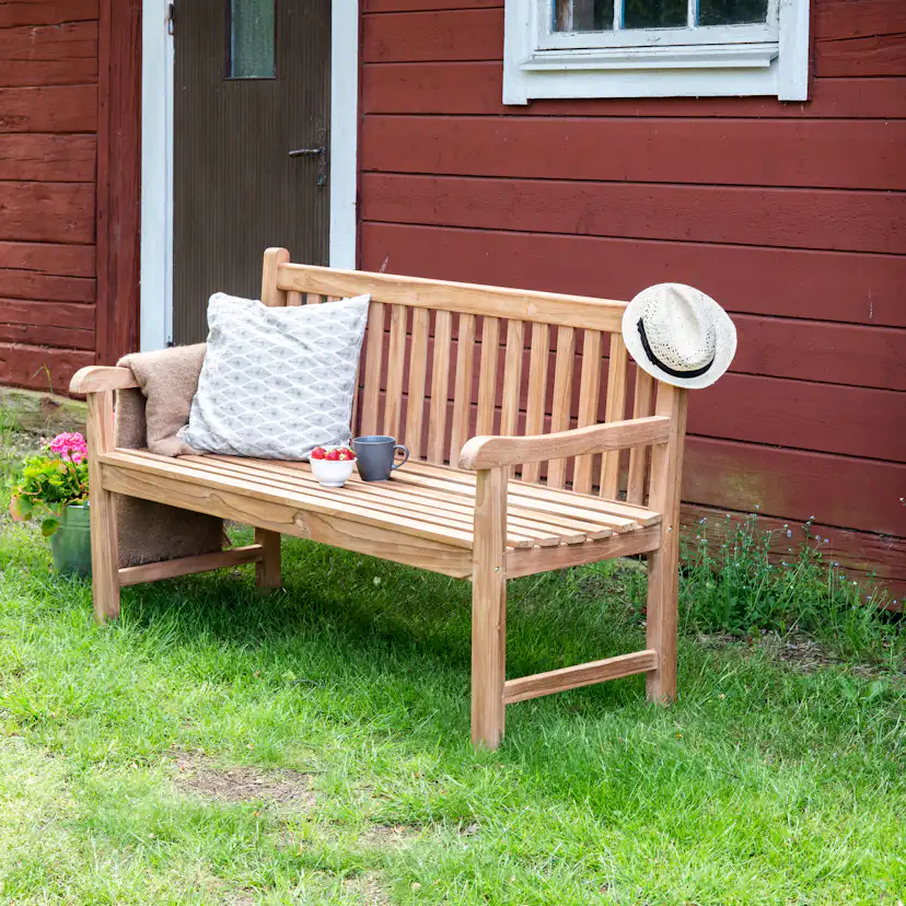 Bänk Venture Home Kenya med ryggstöd