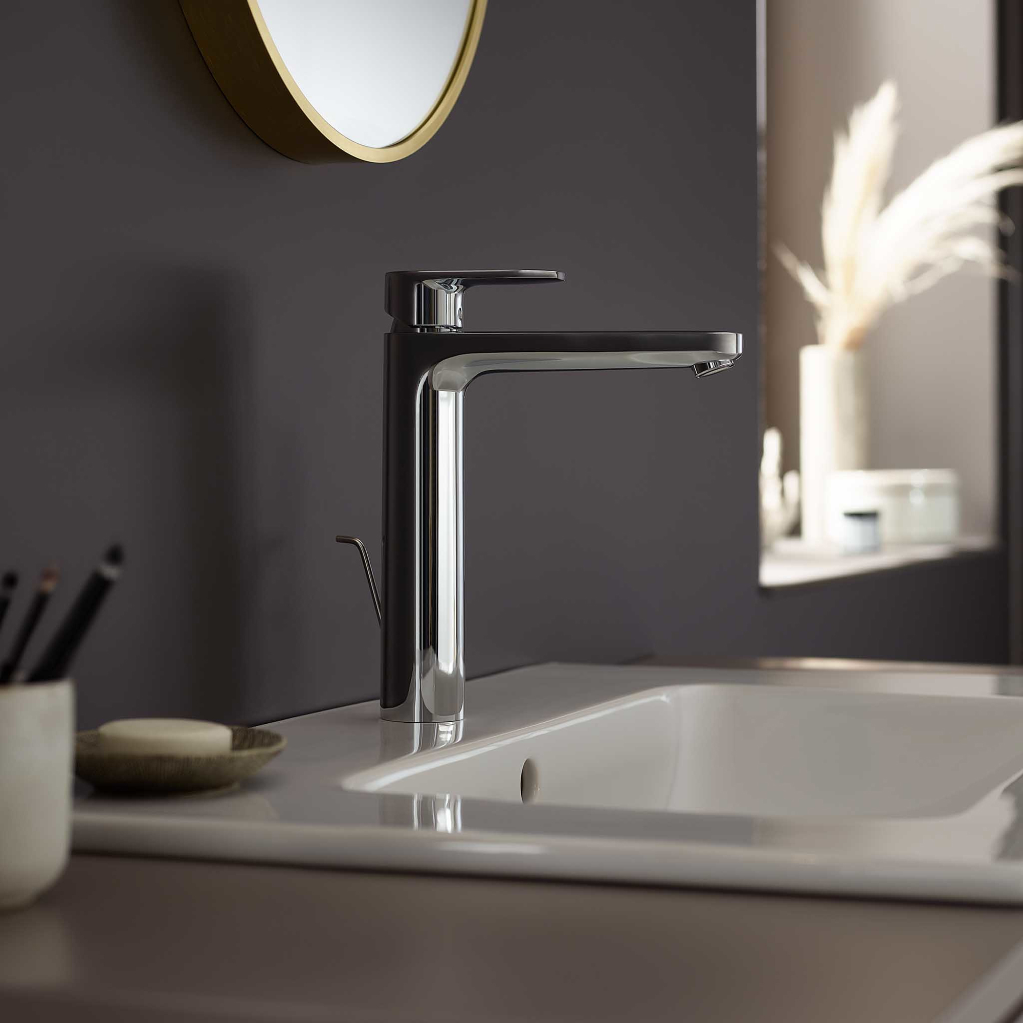 Tvättställsblandare Hansgrohe Vernis Blend 190 med Lyftventil