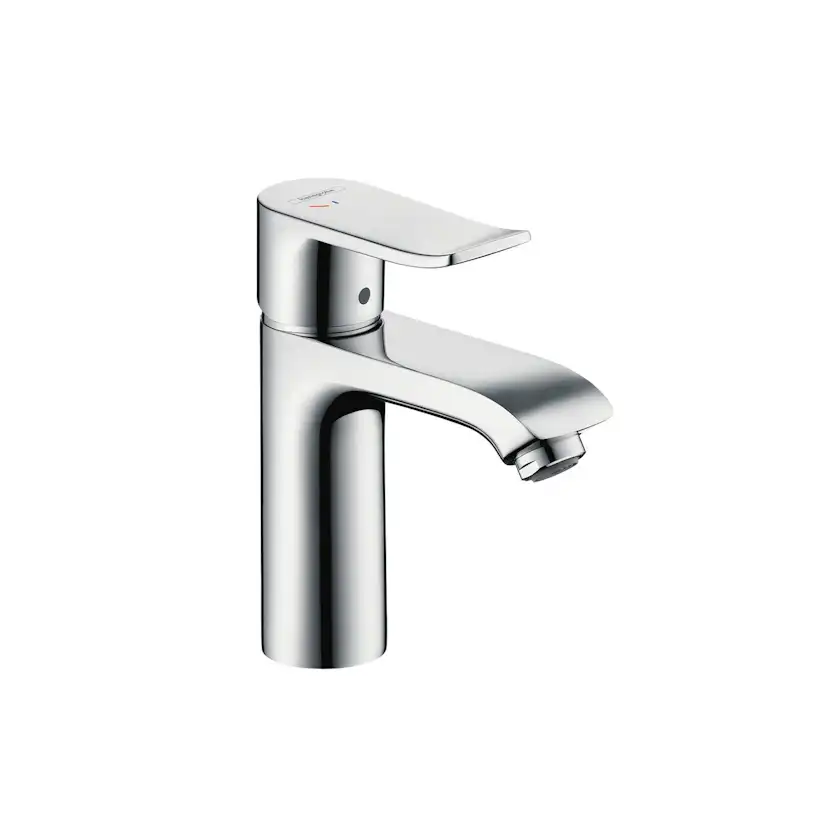 Tvättställsblandare Hansgrohe Metris S 110 Låg med lyftventil