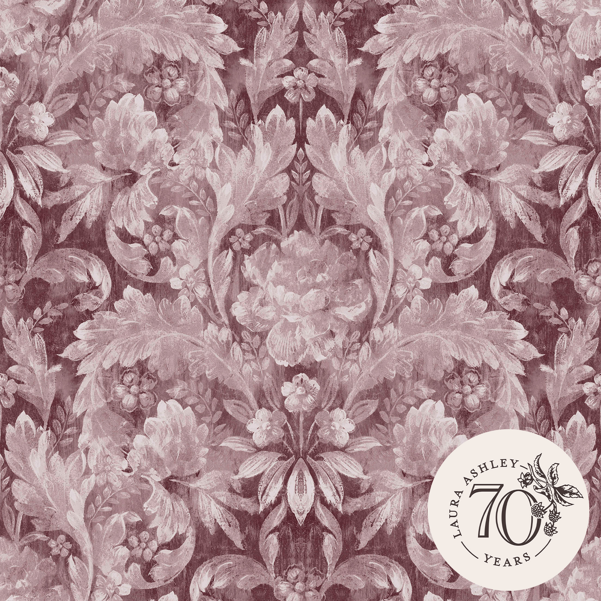 Tapet Laura Ashley Apolline Pale Blackberry 121085