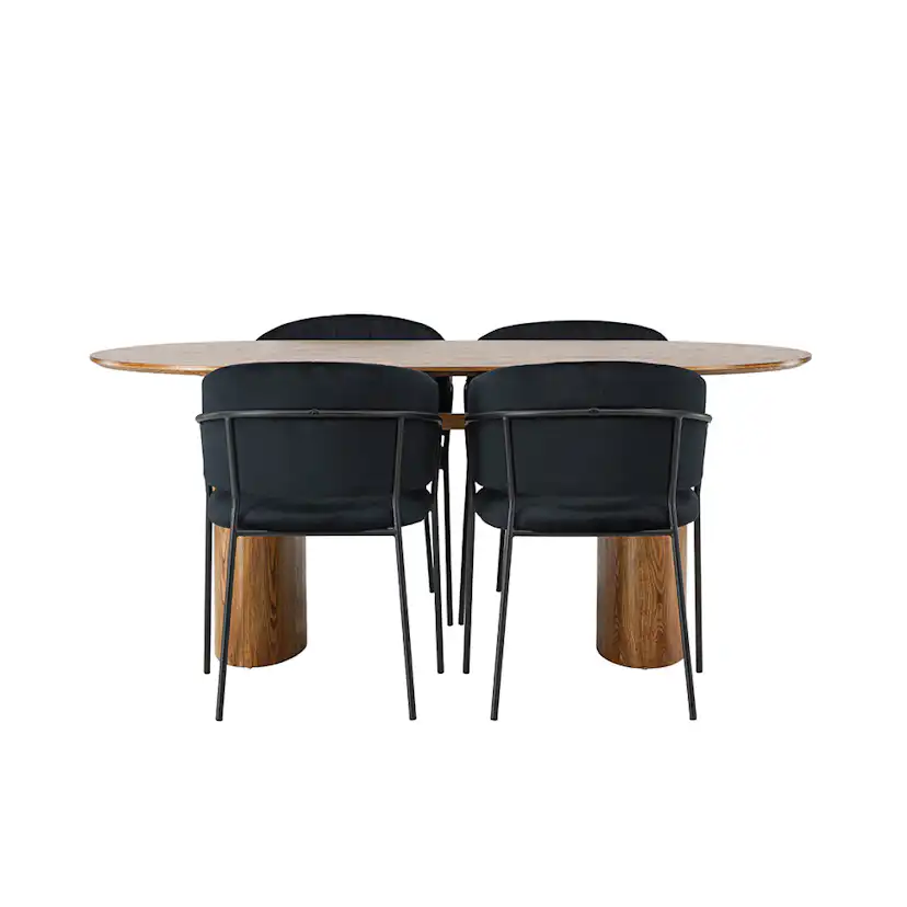 Matgrupp Venture Home Isolde med 4 Selma Stolar